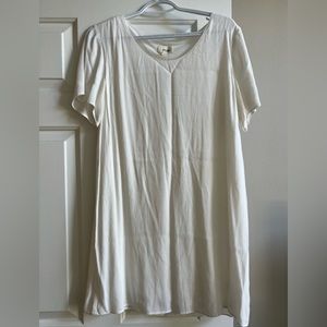 Wilfred Free White Lined T-Shirt Dress Size M
